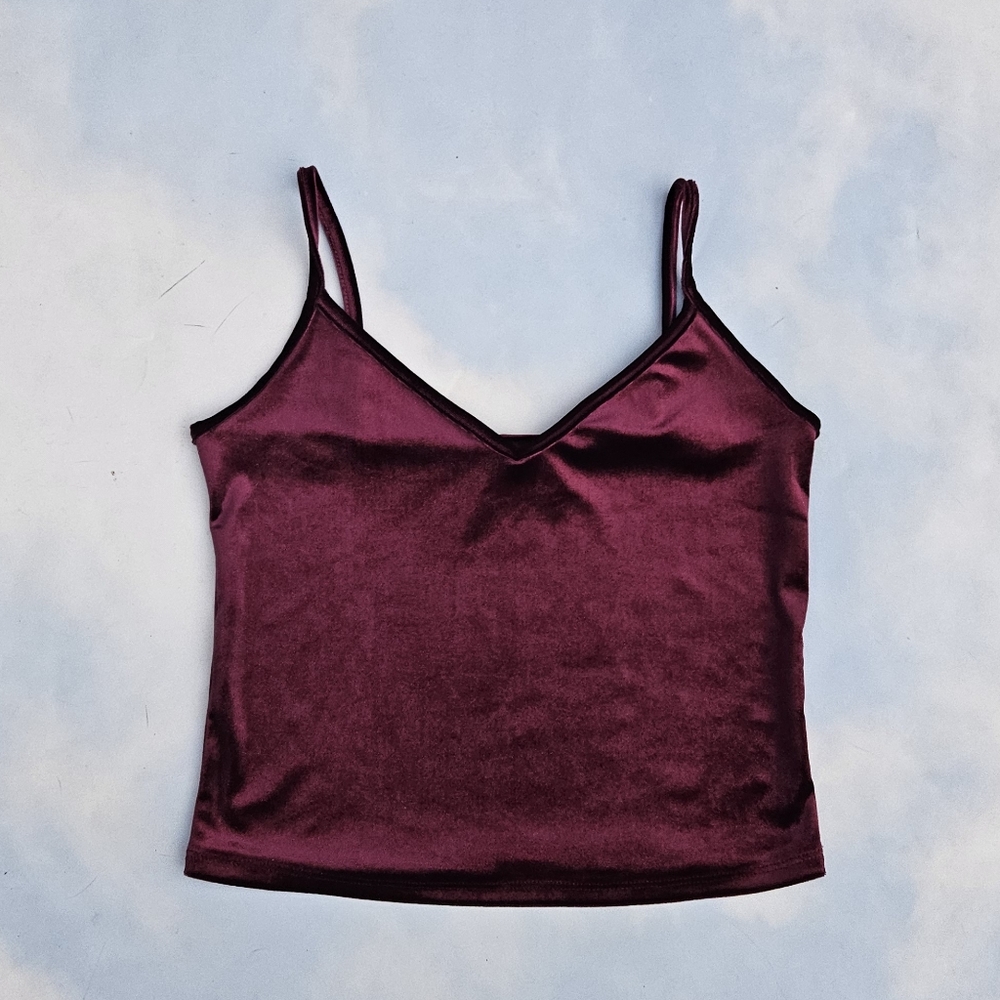 Red Velvet Crop Tank Top Cute Grunge Tank Top